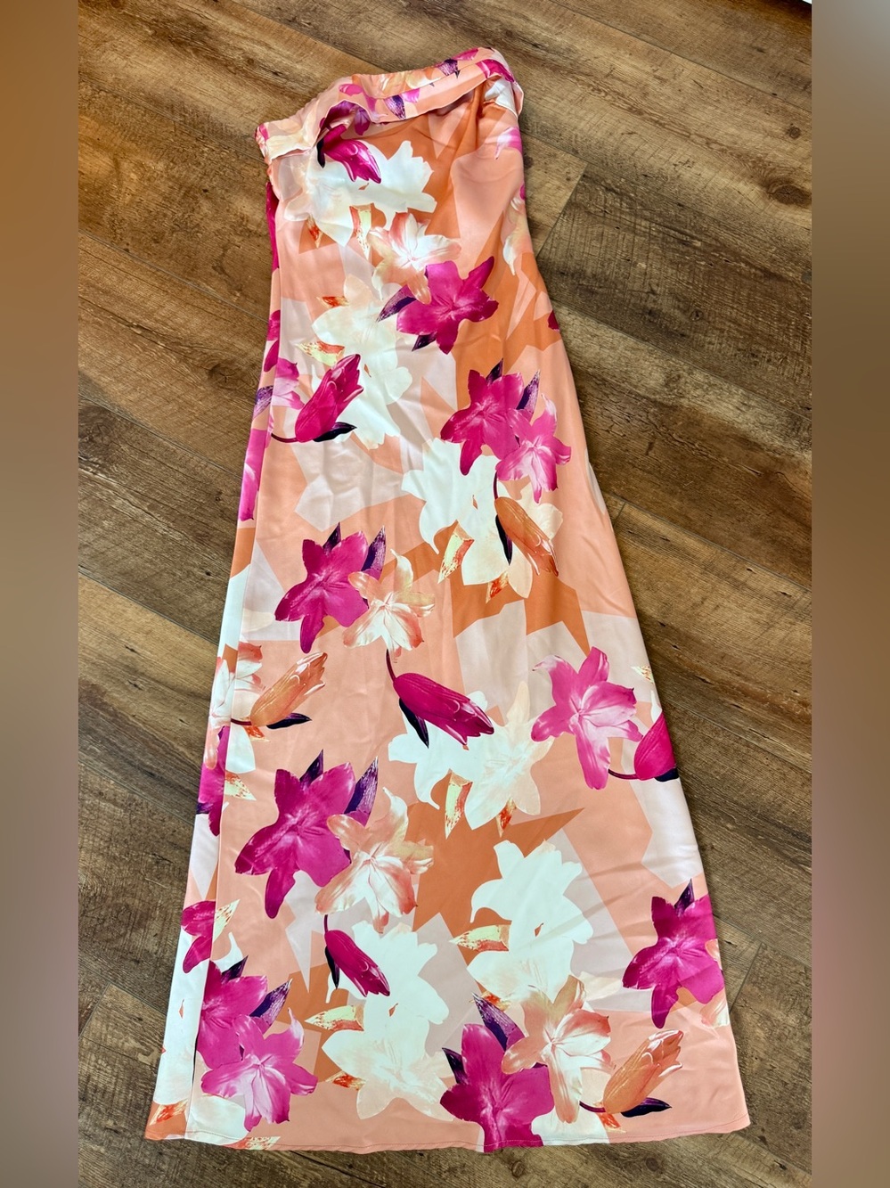 Women’s Evening Dress Floral Print Sleeveless Elegant Party Dress - Small